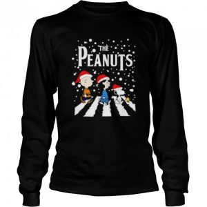 Santa The Peanuts Abbey Road Christmas shirt 3