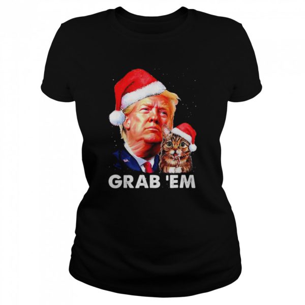 Santa Trump Cat Grab ‘Em Merry Christmas 2022 shirt