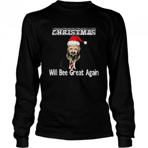 Santa Trump Make Christmas Will Bee Great Again Ugly Christmas Shirt 3