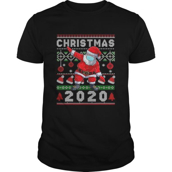 Santa Wearing MaskQuarantine Christmas 2020 Ugly shirt