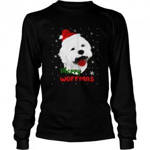 Santa White Terrier Merry Woofmas Christmas shirt 3