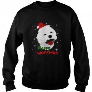 Santa White Terrier Merry Woofmas Christmas shirt 4