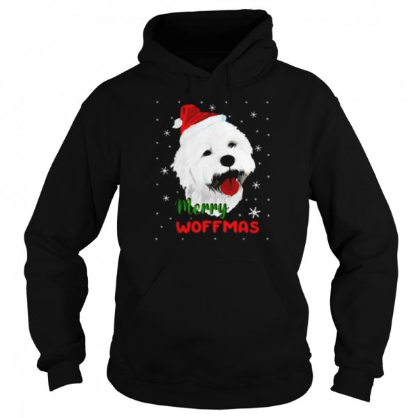 Santa White Terrier Merry Woofmas Christmas shirt