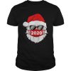 Santa With Face Mask Christmas 2020 Family Pajamas Xmas shirt