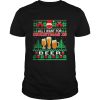 Santa face mask All I Want For Christmas Is Beer Funny Ugly shirt