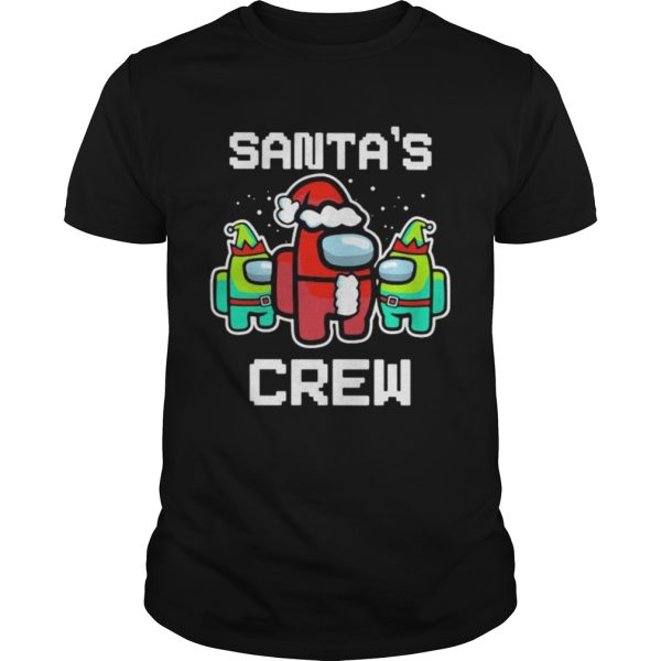 Santas Crew Among Us Game Sus Xmas shirt