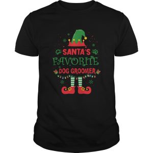 Santas Favorite Dog Groomer Merry Christmas shirt