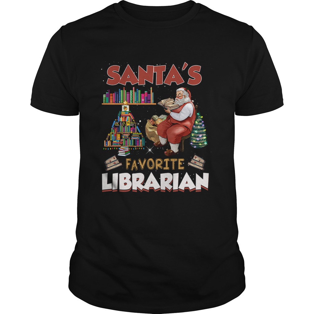 Santas Favorite Librarian Funny Christmas Ornaments shirt Santas Favorite Librarian Funny Christmas Ornaments shirt