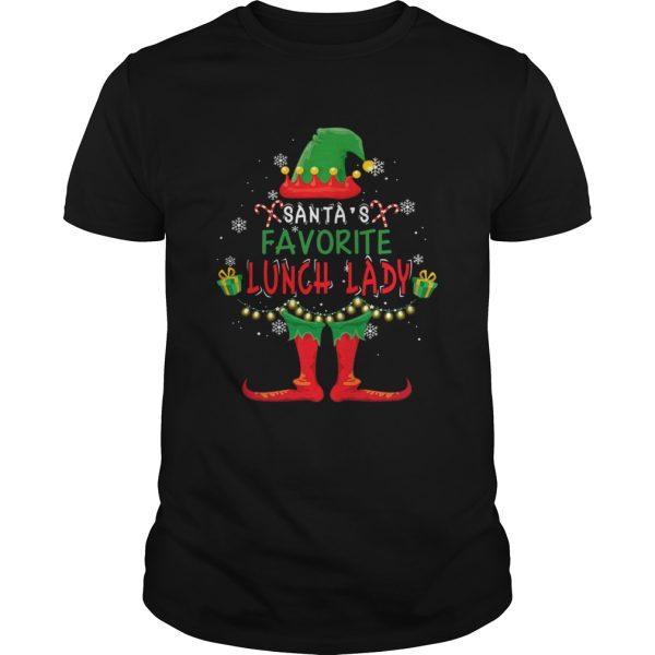 Santas Favorite Lunch Lady Christmas Holiday Gift TShirt