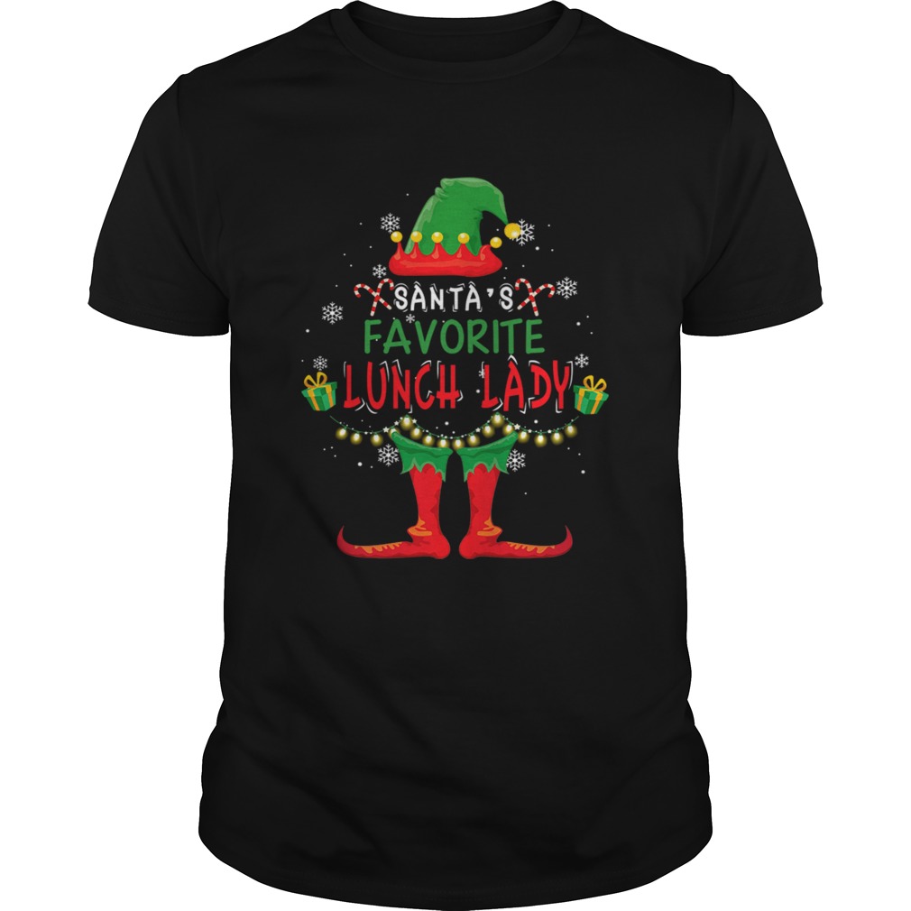 Santas Favorite Lunch Lady Christmas Holiday Gift TShirt Santas Favorite Lunch Lady Christmas Holiday Gift TShirt