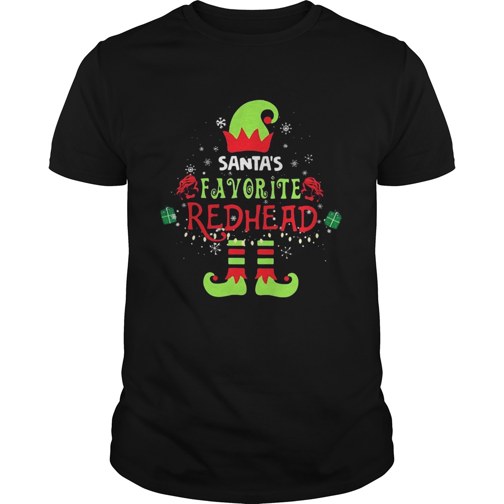 Santas Favorite Redhead Christmas shirt Santas Favorite Redhead Christmas shirt