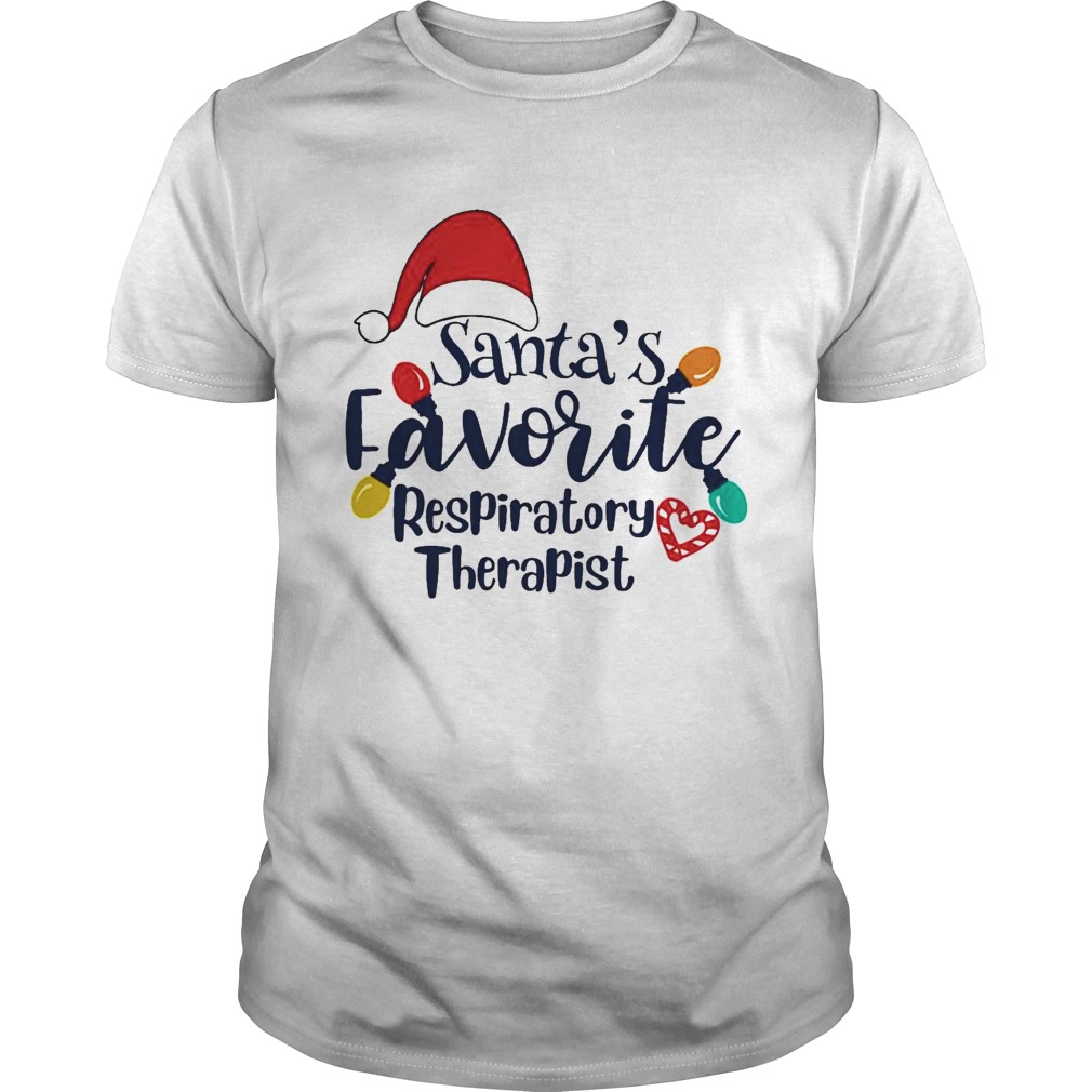 Santas Favorite Respiratory Therapist Christmas shirt Santas Favorite Respiratory Therapist Christmas shirt