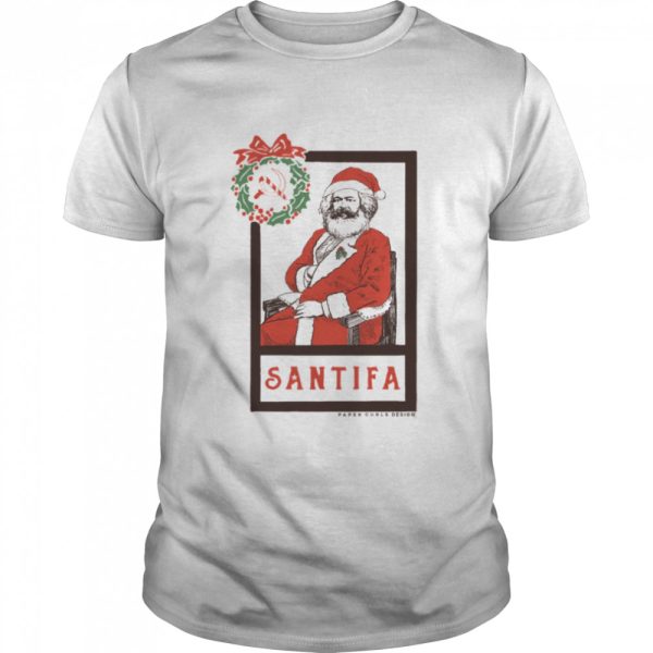 Santifa Funny Santa Art Christmas shirt