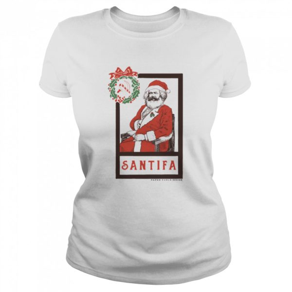 Santifa Funny Santa Art Christmas shirt