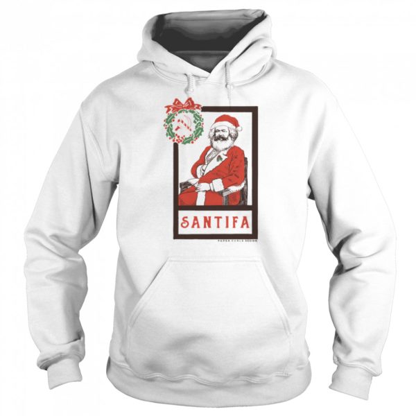 Santifa Funny Santa Art Christmas shirt