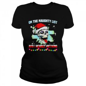 Satan Skull On The Naughty List And I Regret Nothing Sweatshirt