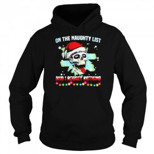 Satan Skull On The Naughty List And I Regret Nothing Sweatshirt 5