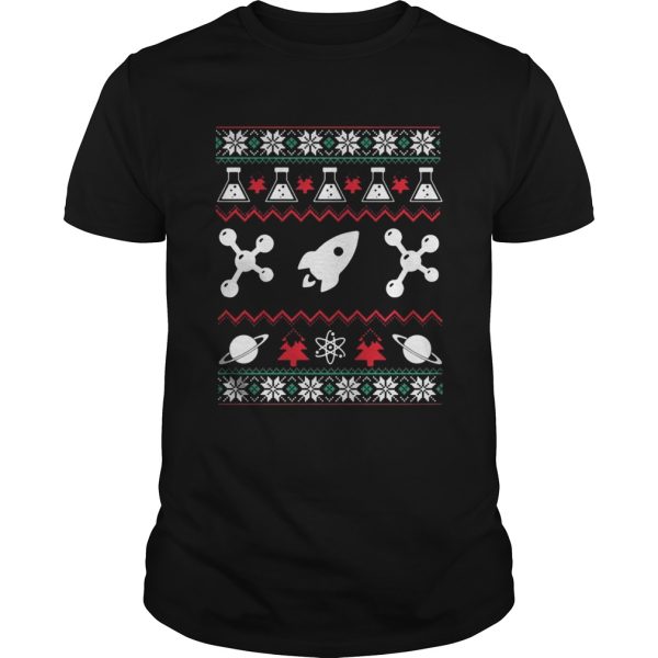 Science Christmas ugly t-shirt