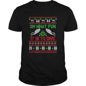 Scuba Diving Diver Ugly Christmas Xmas shirt