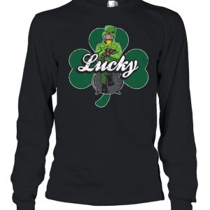 Shamrock Lucky leprechaun Bernie Sanders Smitten Mittens shirt 3