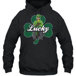 Shamrock Lucky leprechaun Bernie Sanders Smitten Mittens shirt 5