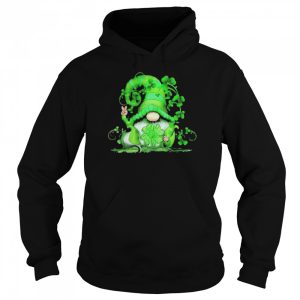 Shamrock V Sign Gnome Patrick's Day Shirt 5