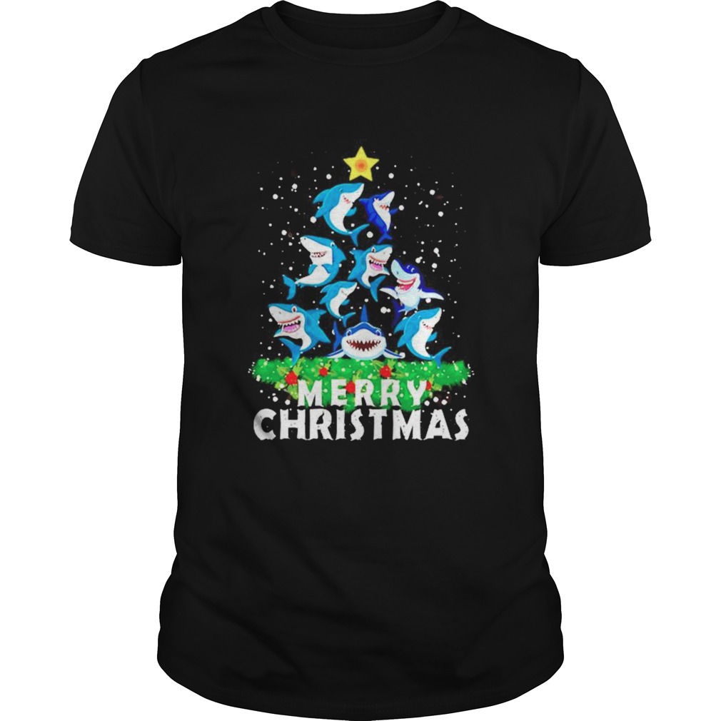 Shark Ugly Merry Christmas tree shirt Shark Ugly Merry Christmas tree shirt