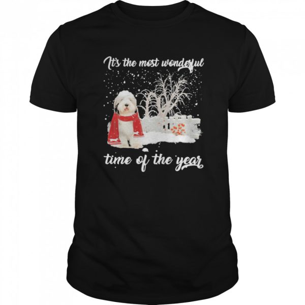 Sheep Dog Its The Most Wonderful Time Of The Year Christmas shirt