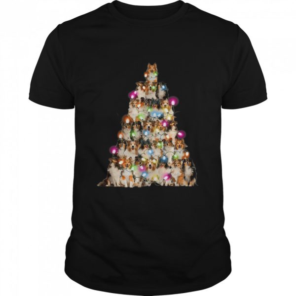 Sheltie dog Christmas Tree Sheltie Xmas Tree shirt