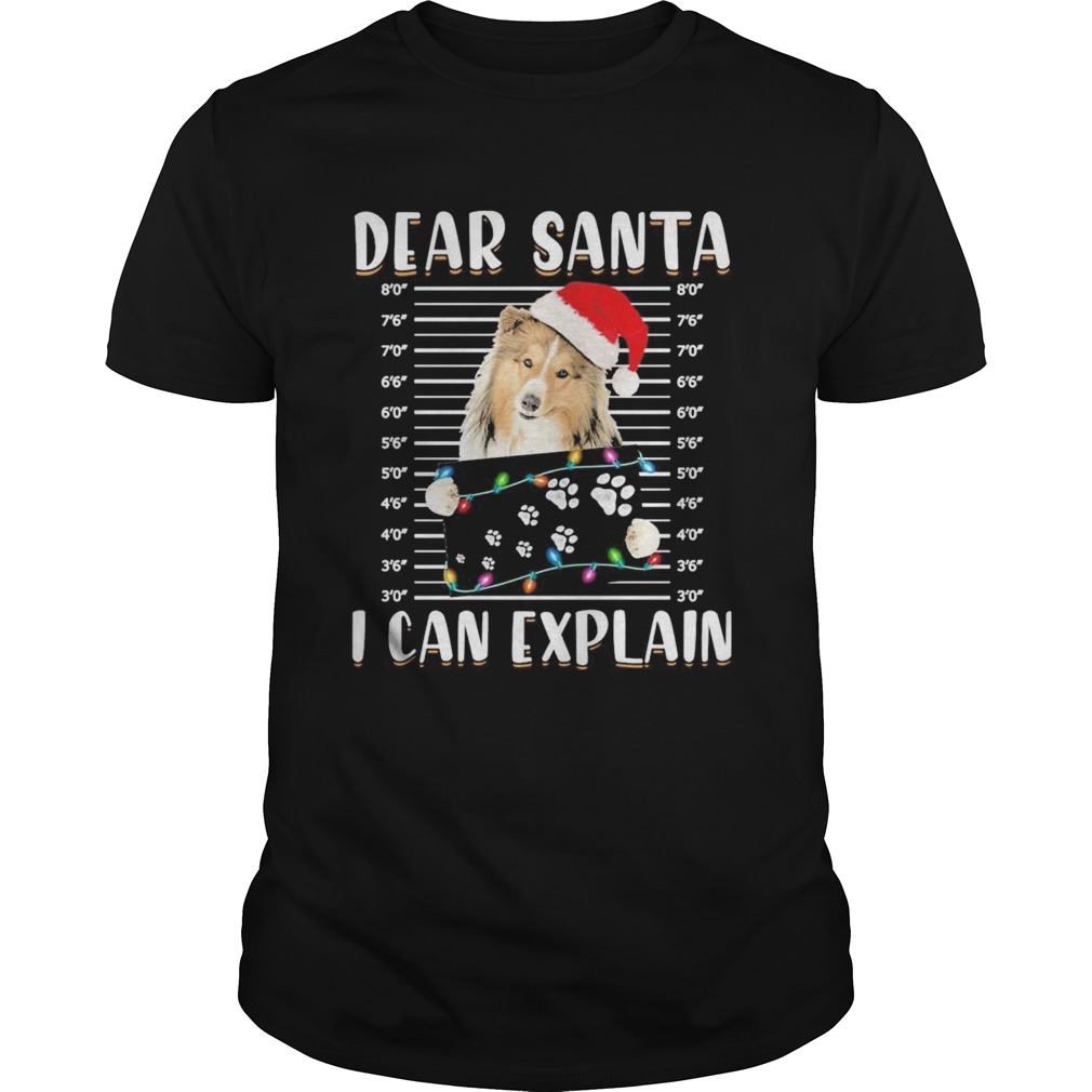 Shetland Sheepdog Dear Santa I can Explain Christmas sweater shirt Shetland Sheepdog Dear Santa I can Explain Christmas sweater shirt