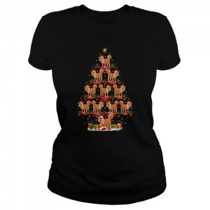Shiba Inu Dog Xmas Tree Lighting Christmas Tree Shirt