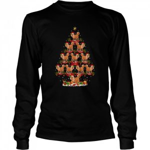 Shiba Inu Dog Xmas Tree Lighting Christmas Tree Shirt 3