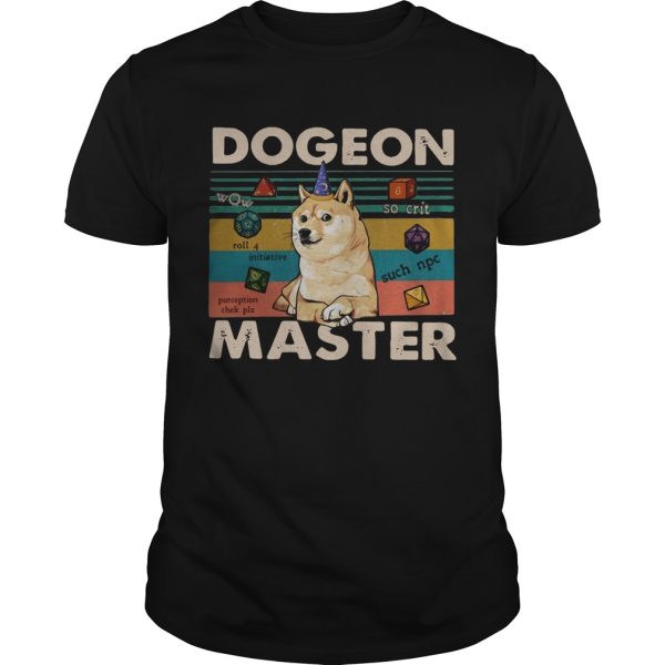 Shiba Inu Dogeon dungeon master vintage
