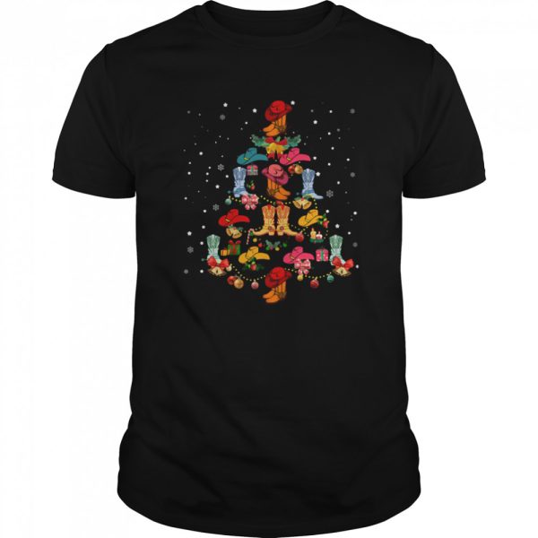 Shoes Line Dance Christmas Tree shirt