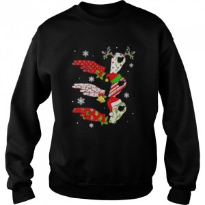 Sign Language Santa Merry Christmas shirt 4