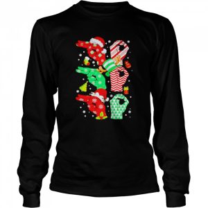 Sign Language Tree 2021 Christmas shirt 3