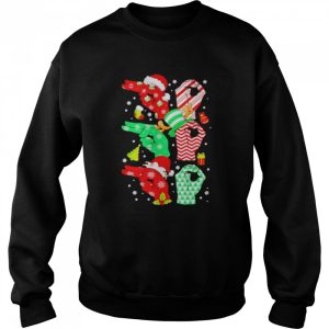 Sign Language Tree 2021 Christmas shirt 4