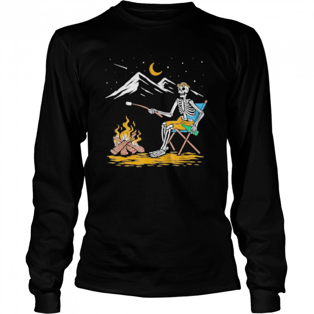 Skeleton Camping Lazy Halloween Costume Skul Camp Camper Shirt Skeleton Camping Lazy Halloween Costume Skul Camp Camper Shirt