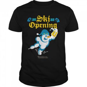 Ski Opening 2022 Beer Drinking Snowman Apres Ski T-Shirt