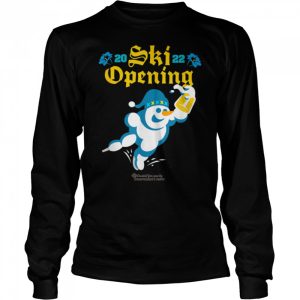 Ski Opening 2022 Beer Drinking Snowman Aprs Ski T Shirt B0BHHVPRMX 3