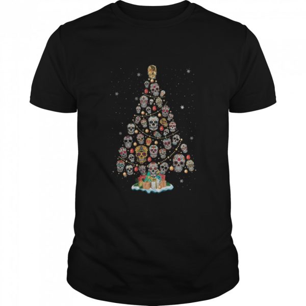 Skull Christmas tree shirt