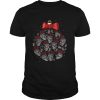 Skull christmas ball glitter pattern shirt