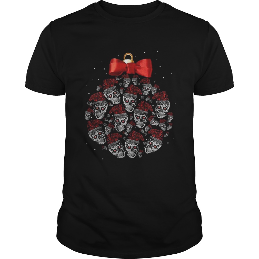 Skull christmas ball glitter pattern shirt Skull christmas ball glitter pattern shirt