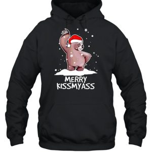 Sloth Merry Christmas Kissmyass funny shirt 5