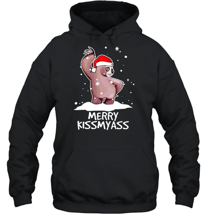 Sloth Merry Christmas Kissmyass funny shirt Sloth Merry Christmas Kissmyass funny shirt