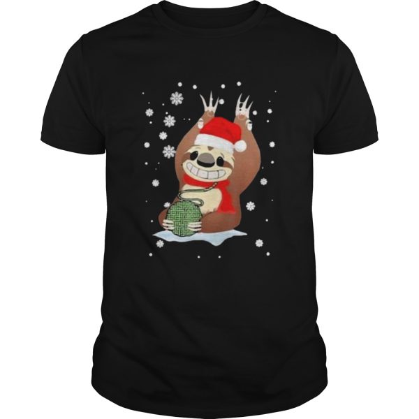 Sloth Santa Crochet shirt