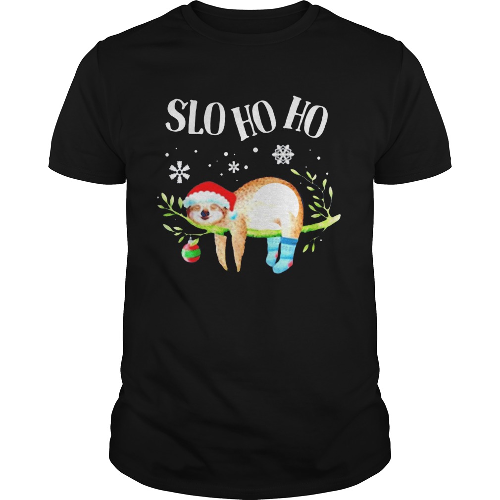 Sloth Slo Ho Ho Christmas 2020 shirt Sloth Slo Ho Ho Christmas 2020 shirt