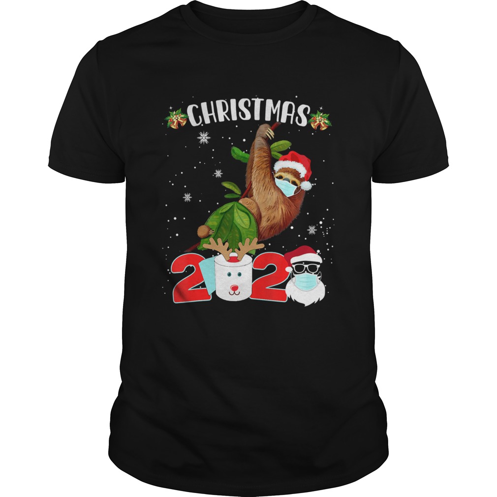 Sloth Wearing Mask Christmas 2020 Pajama Matching Family shirt Sloth Wearing Mask Christmas 2020 Pajama Matching Family shirt