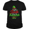 Smiling Is My Favorite Cute Christmas Elf Matching Family Shirt