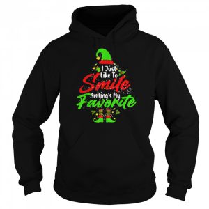 Smiling Is My Favorite Cute Christmas Elf Matching Family Shirt 5